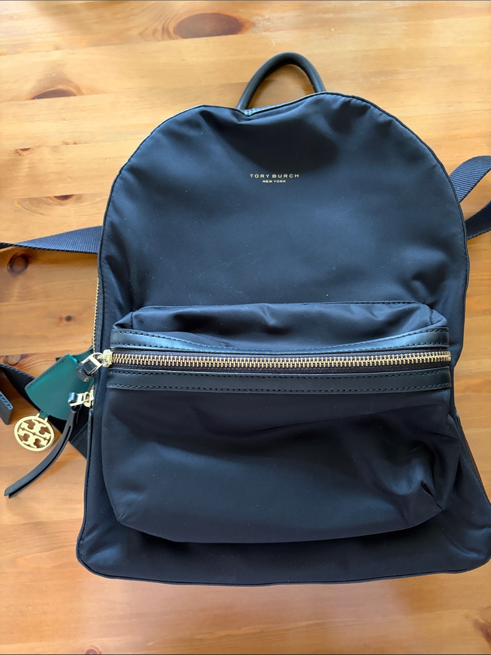 Tory Burch Black Nylon Backpack